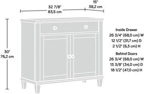 img 1 attached to 📚 База библиотеки Sauder Hammond, отделка итальянским дубом - Габариты: Д: 32,87 дюйма x Ш: 15,04 дюйма x В: 30,0 дюйма.