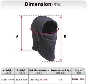 img 3 attached to Windproof Thicken 🧥 Boys' Accessories: Azarxis Children's Balaclava