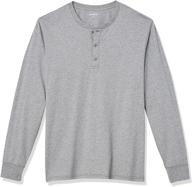 goodthreads standard cotton long sleeve heather men's clothing for shirts logo