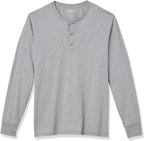 img 4 attached to Goodthreads Standard Cotton Long Sleeve Heather Men's Clothing for Shirts