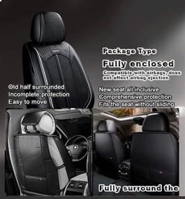 img 1 attached to Brands Car Seat Cover Full Set Leather Waterproof Summer Seat Cover Universal For Corolla Cruze Legacy Malibu Maxima Tacoma