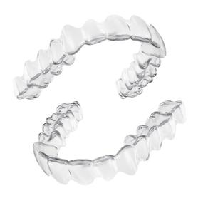 img 4 attached to Invisible Custom Teeth Guard: Ultra Thin and Clear 🦷 Mouthguard Protectors for Teeth Grinding - Upper + Lower Teeth Guards