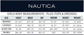 img 1 attached to Nautica High Low X Large Girls' School Uniform Tops, Tees & Blouses