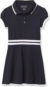 img 4 attached to Nautica High Low X Large Girls' School Uniform Tops, Tees & Blouses