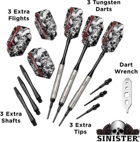 img 1 attached to 🎯 High-Quality Viper Sinister 95% Tungsten Soft Tip Darts