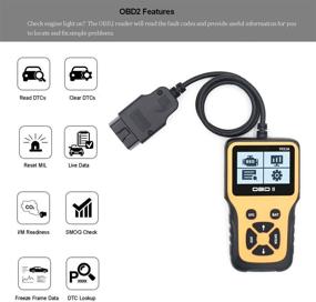 img 1 attached to Veepeak OBD2 Сканер для автомобиля: сброс кодов неисправности двигателя, данные живых датчиков, проверка на испарения - Автомобильный диагностический инструмент для автомобилей 1996 года и новее