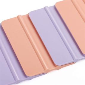 img 3 attached to Coral and Purple Craft Vinyl Squeegee Pack: Perfect for Vinyl Decal and Sticker Application (4 PCS/Pack)