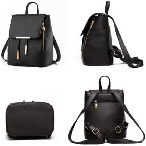 img 2 attached to Casual Fashion Leather Backpack Shoulder Women's Handbags & Wallets for Fashion Backpacks