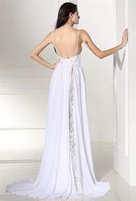 img 2 attached to Heartgown Chiffon Wedding Spagetti Backless Women's Clothing and Dresses