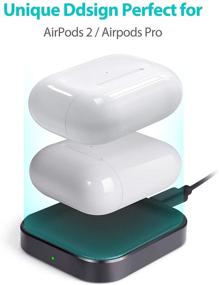 img 1 attached to Ultimate Wireless Charging Station for AirPods Pro - Boost your AirPods Pro power, Black