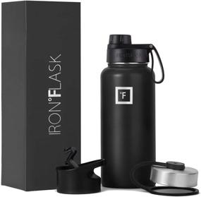 img 4 attached to Iron °Flask Sports Water Bottle - 32 Oz: Leak Proof, Vacuum Insulated Stainless Steel, 3 Lids (Spout Lid), Double Walled Thermo Mug, Metal Canteen