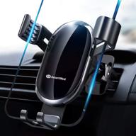 🚗 desertwest car mount: universal clamping gravity cell phone holder for car air vent – securely holds iphone xr xs 11 pro max, samsung note 10+ s20 s10+ s9 s8, google – easy installation! logo