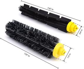 img 3 attached to 🔧 Neutop 3 Sets Bristle and Flexible Beater Brush Set Replacement for iRobot Roomba 600-700 Series: 614, 618, 620, 621, 630, 635, 640, 645, 650, 652, 655, 660, 665, 670, 671, 675, 680, 690, 692, 694, 695, 760, 770, 780, 790.