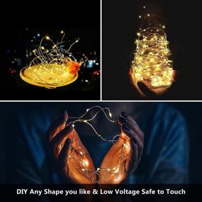 img 2 attached to Solar Christmas Fairy Lights Outdoor 2-Pack Each 200 LED 66Ft 8 Modes Extra-Long Waterproof Copper Wire Solar Powered Twinkle String Light For Yard Garden Trees Christmas Party Decoration (Warm White)