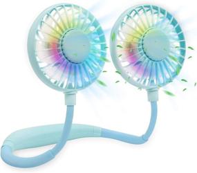 img 4 attached to 🔋 Hands-Free Neck Fans: Rechargeable Mini Portable Personal Fans for Women, Men, and Kids - Ideal Teen Birthday Gifts!