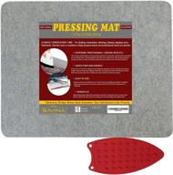 wool pressing mat - 17x13.5 quilting ironing pad - premium new zealand felted wool iron board for quilters, ideal for quilting & sewing projects by savina logo