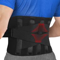 jjgelos back brace support belt: effective relief for back pain, herniated disc, sciatica, scoliosis - plus size lumbar support belt for men and women logo