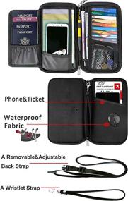 img 2 attached to Family Passport Holder Document Organizer Travel Accessories