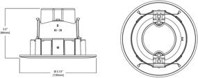 img 2 attached to RA406927WHR Integrated Recessed Adjustable Downlight