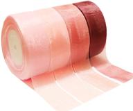 🎀 sailing-go 200 yards (4 rolls 50 yd) sparkle sheer chiffon organza ribbon - 1-1/2" width for wedding gift packaging, valentine's bouquet wrapping, birthday decor, baby shower, home, wreath, and fabric decorations logo