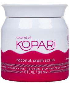 img 2 attached to Kopari Coconut Crush Scrub: Effective Brown Sugar Exfoliator to Minimize Pores, Fade Dark Spots + More – 100% Organic Coconut Oil, Non GMO, Cruelty Free – 10 Oz