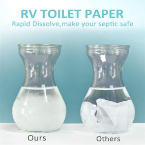 img 2 attached to 🚽 RV Toilet Paper: Quick Dissolve for Septic Safe - 4Ply - 12 Rolls, Bath Tissue for Camping, Marine, RV Holding Tanks – Ultra Soft, Strong & Highly Absorbent