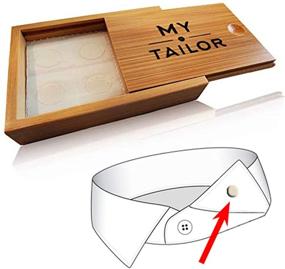 img 4 attached to 👔 Stylish Collar Stay Stickers for Men and Women: Upgrade your Shirt Game!