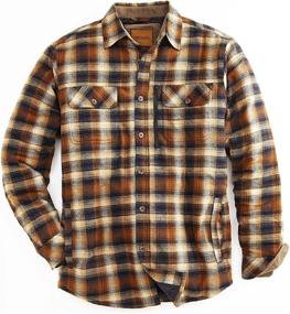 img 4 attached to Venado Jacket Sleeved Brushed Flannel Men's Clothing and Shirts