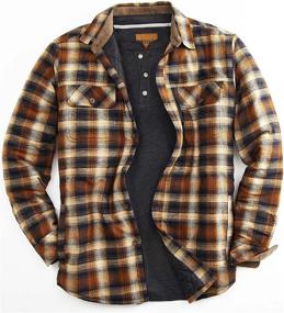 img 3 attached to Venado Jacket Sleeved Brushed Flannel Men's Clothing and Shirts