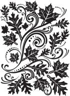 🍂 darice embossing folder 4.25"x5.75", fall leaf background - perfect for autumn-themed crafts logo