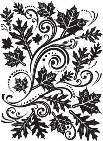 img 4 attached to 🍂 Darice Embossing Folder 4.25"X5.75", Fall Leaf Background - Perfect for Autumn-Themed Crafts