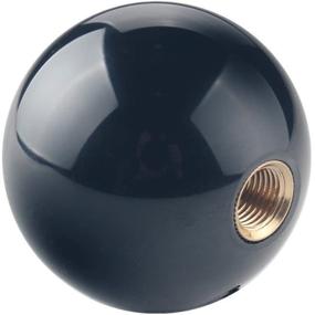 img 1 attached to Dewhel 2.25-дюймовый шар для бильярда 8 Ball для ручки переключения передач Trans Am с вставкой M16 x 1.5 - черное покрытие | Разработан для Pontiac Firebird, Chevy Chevrolet Camaro 1982-2002