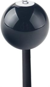img 2 attached to Dewhel 2.25-дюймовый шар для бильярда 8 Ball для ручки переключения передач Trans Am с вставкой M16 x 1.5 - черное покрытие | Разработан для Pontiac Firebird, Chevy Chevrolet Camaro 1982-2002