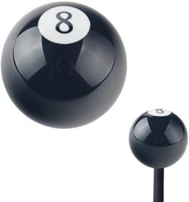 img 3 attached to Dewhel 2.25-дюймовый шар для бильярда 8 Ball для ручки переключения передач Trans Am с вставкой M16 x 1.5 - черное покрытие | Разработан для Pontiac Firebird, Chevy Chevrolet Camaro 1982-2002