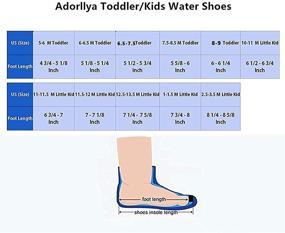 img 1 attached to Adorllya Girls Toddler Barefoot Surfing Girls' Shoes: Unleash Their Inner Mermaid with Reliable Comfort