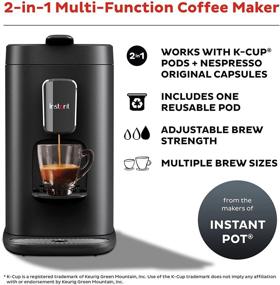 img 3 attached to ☕ Ultimate Coffee Convenience: Instant 2-in-1 Multi-Function Coffee Maker for K-Cup® Pods and Nespresso Capsules