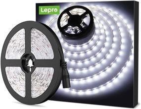 img 4 attached to LE 12V LED Strip Light: Flexible SMD 2835, 16.4ft Tape Light for Home, Kitchen, Party & Christmas - Non-Waterproof, Daylight White