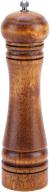 premium oak wood spice pepper mills - 8 🌰 inches: salt and pepper grinders with ceramic grinding mechanism, adjustable coarseness logo