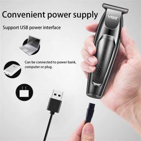 img 3 attached to Professional Hair Clippers for Men - 6 Level Adjustable Beard Trimmer, Electric Haircut Cutter Shaver with 💇 Household Kit - Suitable for Home Daily Use, for Men, Kids, and Pets - 6 in 1 USB Charging