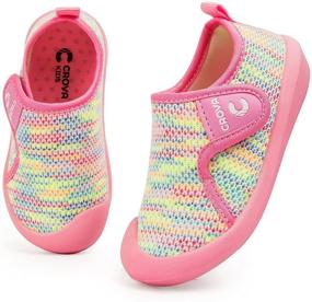 img 4 attached to CROVA Toddler Shoes Boys Girls Girls' Shoes for Athletic