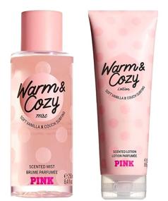 img 1 attached to 🌸 Victoria's Secret Pink Warm and Cozy Scented Mist and Lotion Set (2PC) - Lightweight, Long-Lasting Fragrance - 8.4 fl oz &amp; 8 fl oz