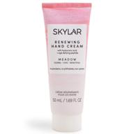 🌿 skylar meadow renewing hand cream: age-defying hydration with hyaluronic acid, active peptide, and natural oils logo