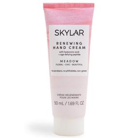 img 4 attached to 🌿 Skylar Meadow Renewing Hand Cream: Age-Defying Hydration with Hyaluronic Acid, Active Peptide, and Natural Oils