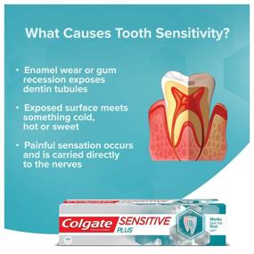 img 3 attached to Colgate Toothpaste Sensitive Plus - 70g (Sensitivity): Relief for Sensitive Teeth