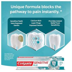 img 1 attached to Colgate Toothpaste Sensitive Plus - 70g (Sensitivity): Relief for Sensitive Teeth