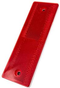 img 2 attached to 🚓 Universal Use Safety Kit: BAR Stick-on Reflectors for Cars, Trailer, Trucks, Camper RV, Van - Red, 2 PCS