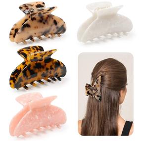 img 4 attached to Strong Butterfly Tortoise Celluloid Nonslip Hair Care