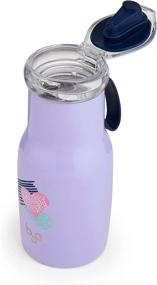 img 2 attached to 💧 Stay Hydrated in Style with the BYO Double Walled Flip Top Water Bottle, 10-Ounce - Hearts Design