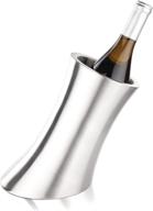 🍷 viski convex wine chiller: premium double-walled stainless steel wine bottle holder for perfect wine temperature control логотип