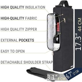 img 2 attached to 🏌️ Arouy Golf Cooler Bag - Insulated Golf Accessories for Men - Small Soft Cooler Bag for Beer and Wine - Holds 6 Cans or 2 Bottles of Wine - Golf Sports Bag